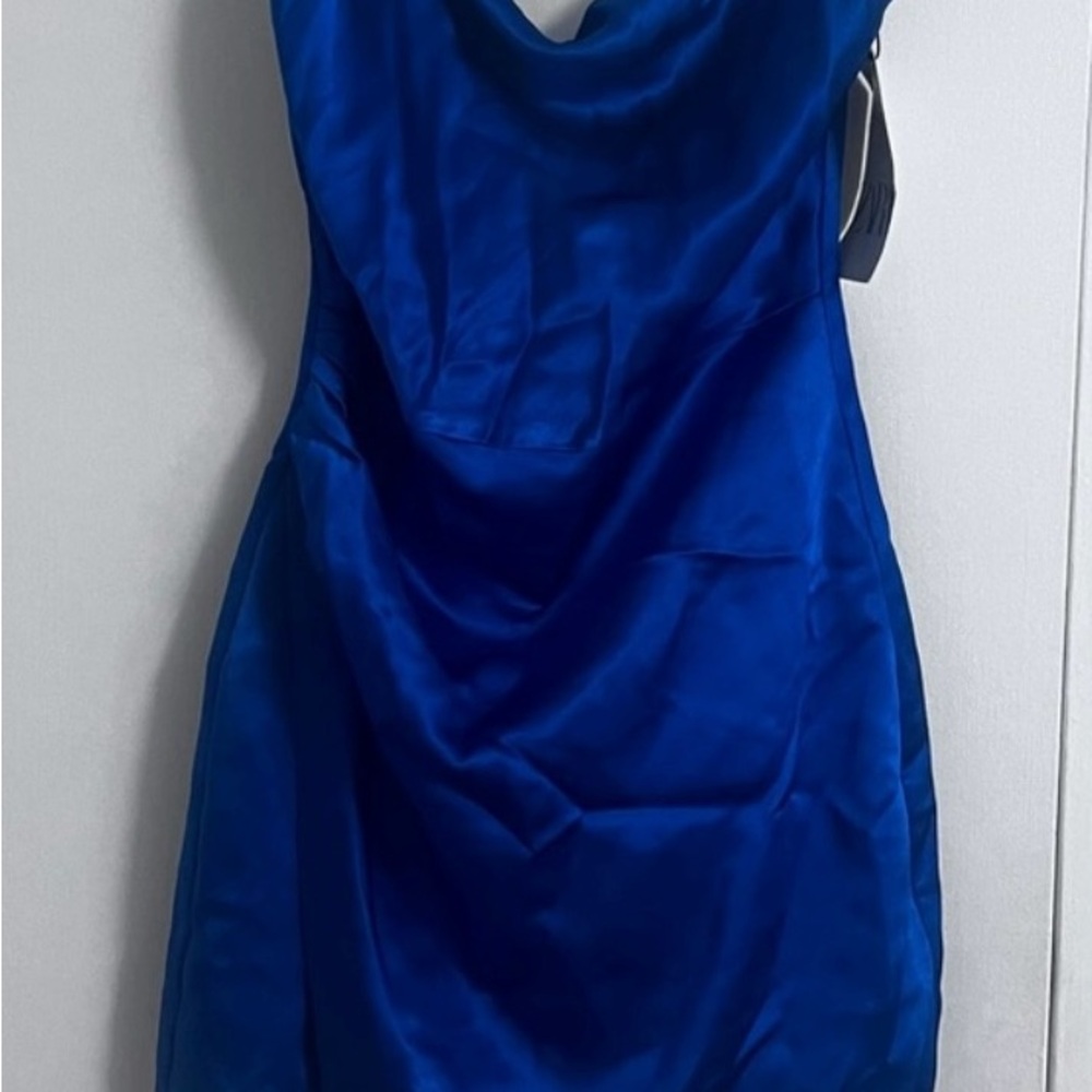 Zara Vibrant Blue Mini Dress